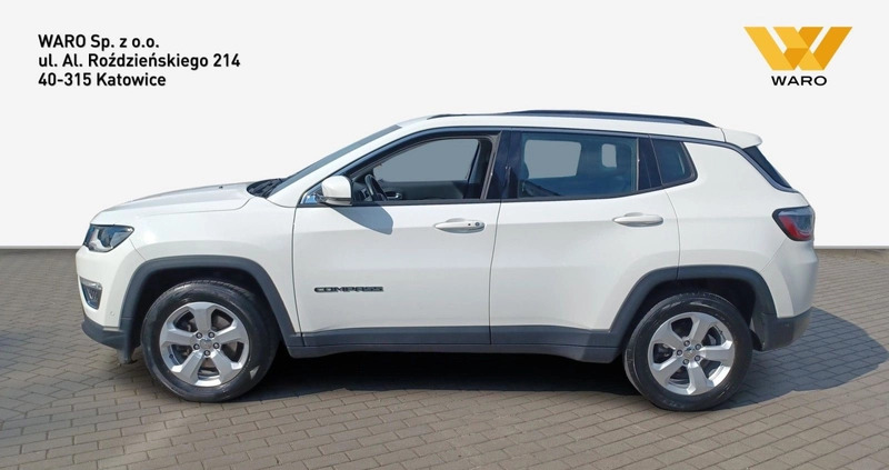 Jeep Compass cena 83500 przebieg: 54390, rok produkcji 2018 z Kluczbork małe 379